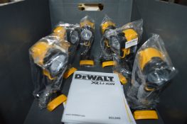 *Six Dewalt DCL040 18v LED Torches
