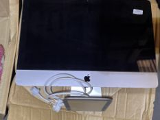 *21.5” Apple Computer (spec and passwords unknown, no keyboard or mouse)