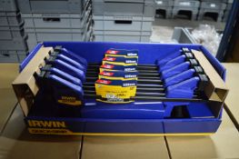 *Five Pairs of Irwin 300mm 12” Quick Grip Clamps