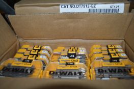 *Box Containing 21 Dewalt 15pc PZ2 Screwdriver Bits