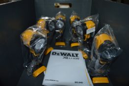 *Six Dewalt DCL040 18v LED Torches