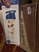 *Box of Twenty-Five Triton Blue 700ml Water Bottles with Fruit Infusers