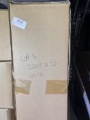 *Box of Fifteen 20m Black Cat 6 Cables