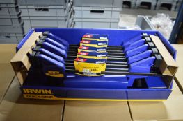 *Five Pairs of Irwin 300mm 12” Quick Grip Clamps