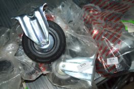 *Set of Four Facom Galvanised Wheels with Rubber Tyres