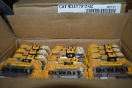 *Box Containing 21 Dewalt 15pc PZ2 Screwdriver Bits