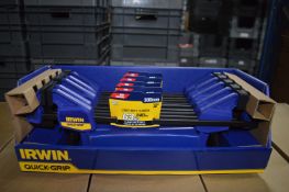 *Five Pairs of Irwin 300mm 12” Quick Grip Clamps