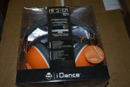 * 12 x Hipster 704 Orange Headphones