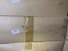 *Box of Fifteen 20m Black Cat 6 Cables