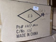 *Box of Fifteen 20m Black Cat 6 Cables