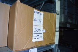 *Box of 20m to 25m Blue Cat 6 Patch Cables