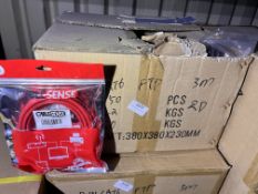 *Box of 3m Red Cat 6 Cables