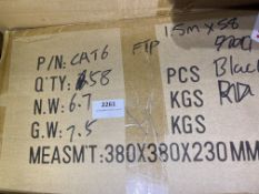 *Box of ~58 1.5m Black Cat 6 Cables