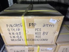 *Box of Ten 25m Blue Cat 6 Cables