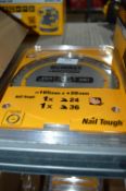*Two Dewalt 165mm x 20mm Spindle TCT Saw Blades