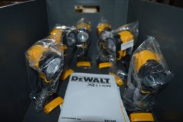 *Six Dewalt DCL040 18v LED Torches