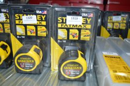 *Two Stanely Fat Max 5m Tape Measures
