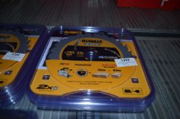 *Five Dewalt 165mm x 20mm 24 Tooth TCT Saw Blades