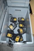 *Six Dewalt DCB115XR L-Ion Chargers with EU Plugs