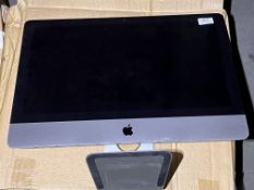 *21.5” Apple Computer (spec and passwords unknown, no keyboard or mouse)
