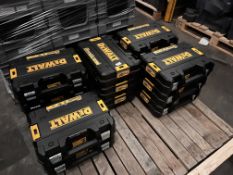 *Nineteen Dewalt Stackable Plastic Toolboxes