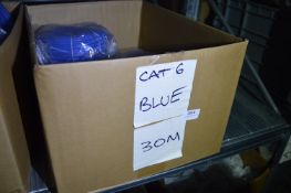 *Box of 30m Blue Cat 6 Patch Cables