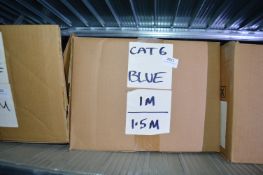 *Box of 1m to 1.5m Blue Cat 6 Patch Cables