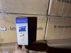*Six Boxes of Twenty-Five Triton Blue 700ml Water Bottles with Fruit Infusers