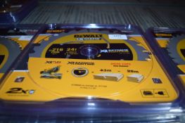 *Five Dewalt 216mm x 30mm 24 Tooth TCT Saw Blade