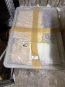 *Plastic Tub Containing Baby Beamer Bibs