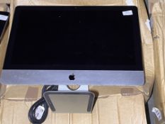 *21.5” Apple Computer (spec and passwords unknown, no keyboard or mouse)