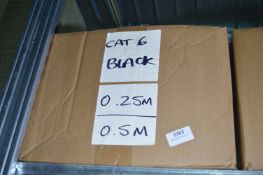 *Box of 0.25m and 0.5m Black Cat 6 Patch Cables