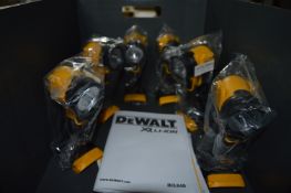 *Six Dewalt DCL040 18v LED Torches
