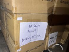 *Six Boxes of Twenty-Five Triton Blue 700ml Water Bottles with Fruit Infusers