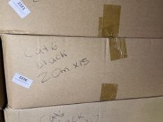 *Box of Twelve 25m Black Cat 6 Cables