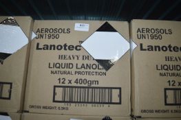 *Two Boxes of 12x Lanotec Liquid Lanoline Natural Protection Heavy Duty Spray Lubricant