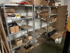 *Three Bays of Galvanised Boltless Shelving and Contents