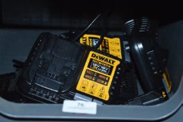 *Six Dewalt DC81104 12/18v XR L-Ion Battery Chargers with 13a UK Plugs
