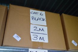 *Box of 2m and 3m Black Cat 6 Patch Cables