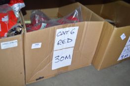 *Box of 30m Red Cat 6 Patch Cables