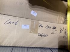 *Box of Twenty 7m Black Cat 6 Cables