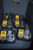 *Six Dewalt DCB115XR L-Ion Chargers with EU Plugs