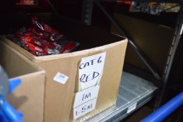 *Box of 1m to 1.5m Red Cat 6 Patch Cables