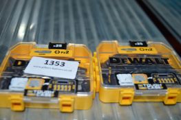 *Two Dewalt PZ2 25pc Bit Sets