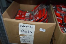 *Box of 2m to 3m Red Cat 6 Patch Cables