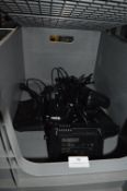 *Six Dewalt DC81104 12/18v XR L-Ion Battery Chargers with 13a UK Plugs