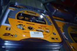 *Six Dewalt 165mm x 20mm 42 Tooth TCT Saw Blades