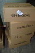 *Four Boxes of Five HDS PSG Clear 5 Safety Goggles