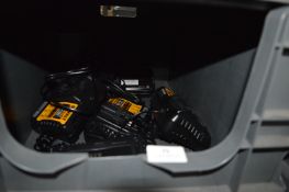 *Six Dewalt DC81104 12/18v XR L-Ion Battery Chargers with 13a UK Plugs