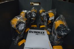 *Six Dewalt DCL040 18v LED Torches